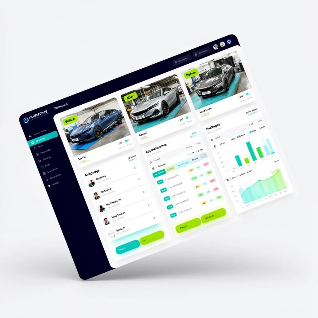 Painel da Operix Brasil para software para detalhamento automotivo